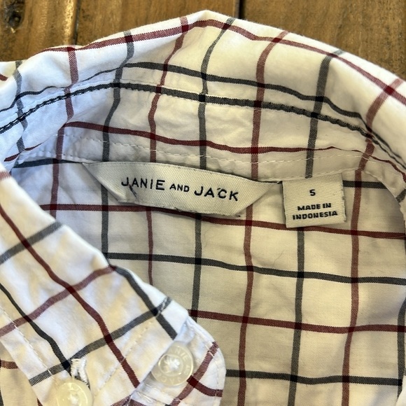 Janie and jack plaid button down shirt - Picture 3 of 5